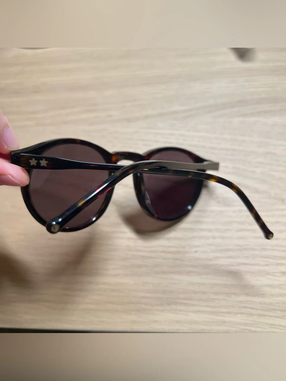 WILDFOX | Steff Col TO Round Tortoiseshell Sunglasses - Dark Brown Lenses